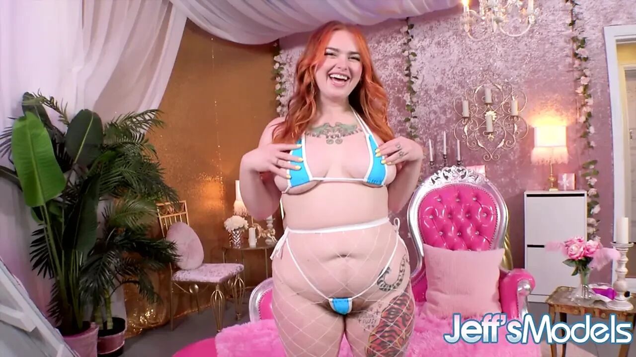 Curvy Ginger Babe Adora Bell Dildo Fucks Her Hairy Pussy