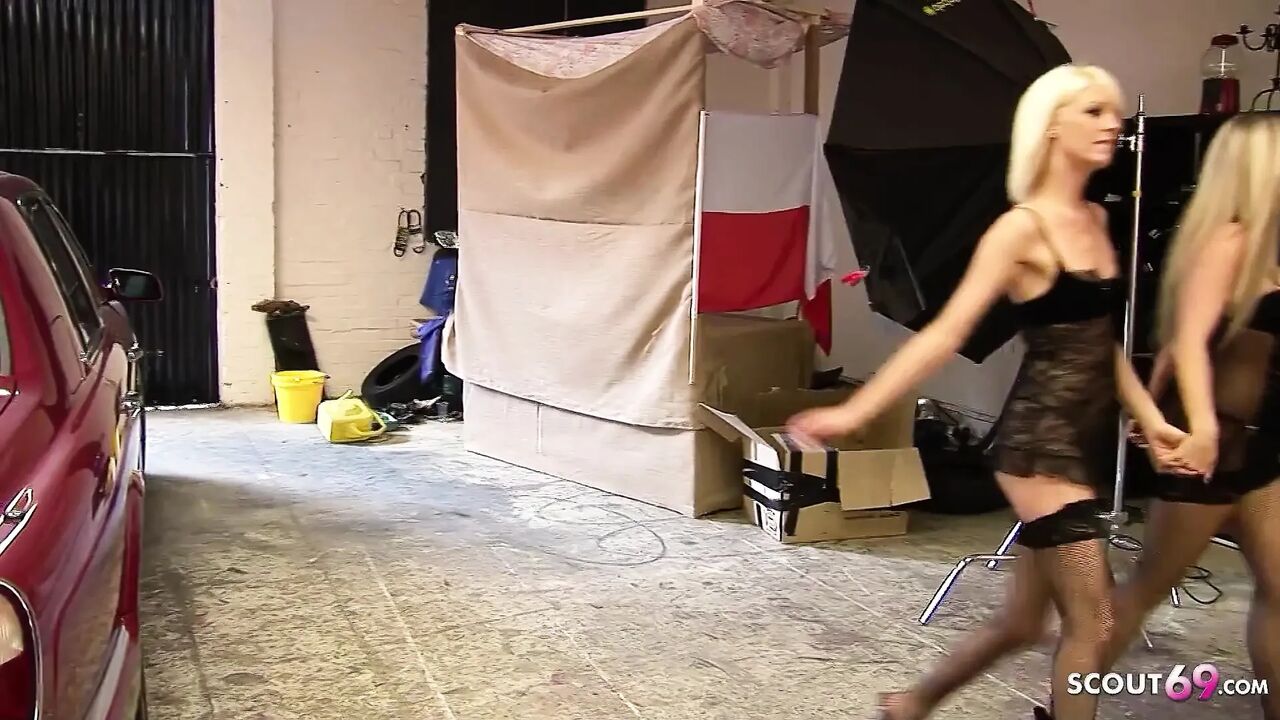 Step Brother with Big Cock Fucks Horny Blonde Skinny Teen