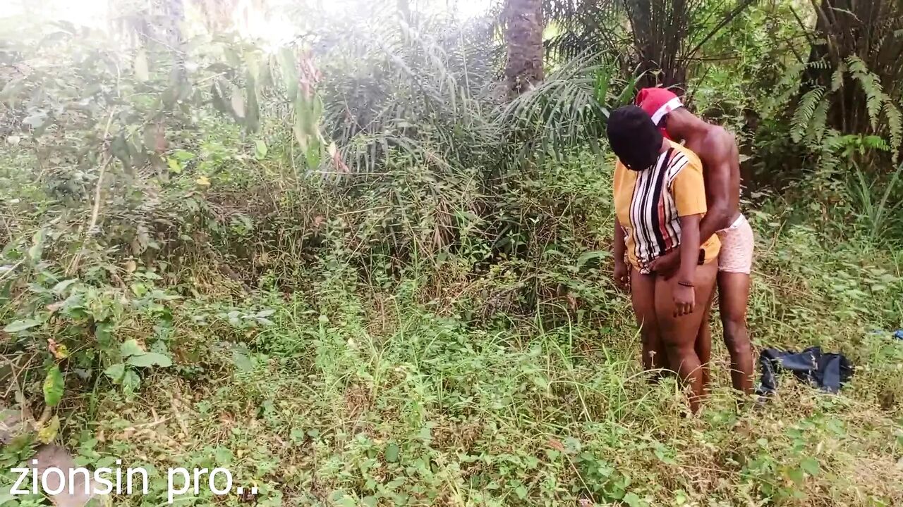 Two Big Black Ass Friends Caught Fucking in the Bush
