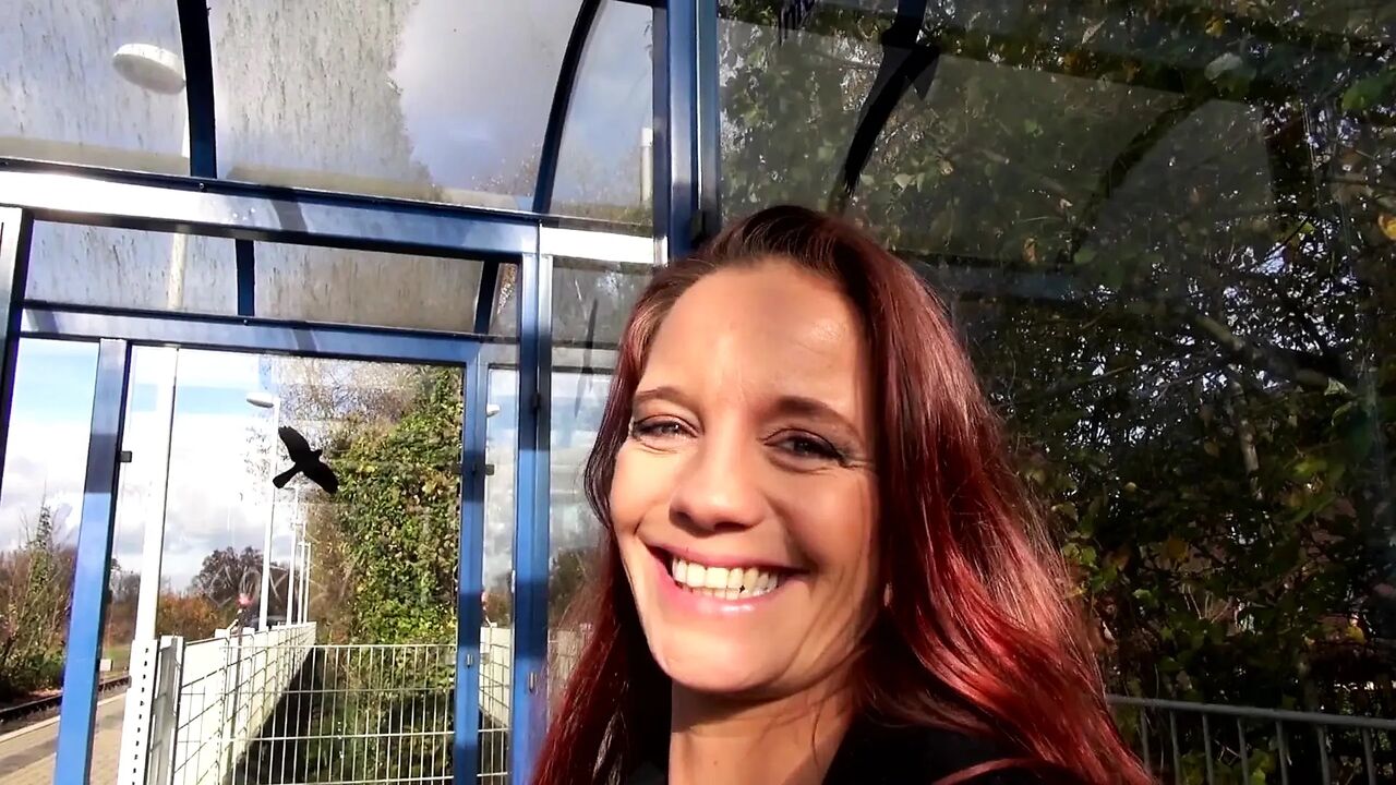 Horny redhead chick gets a warm load on her natural tits