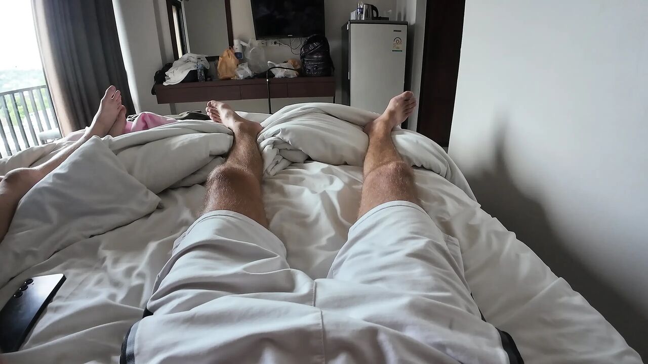 I Start Playing with My Dick, She Can't Resist, Grabs It and Starts Sucking!