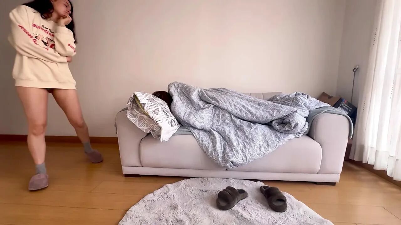 A couple of lesbians living their sex life