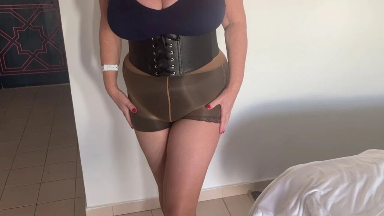 Mrs Mature Feet having some holiday fun.