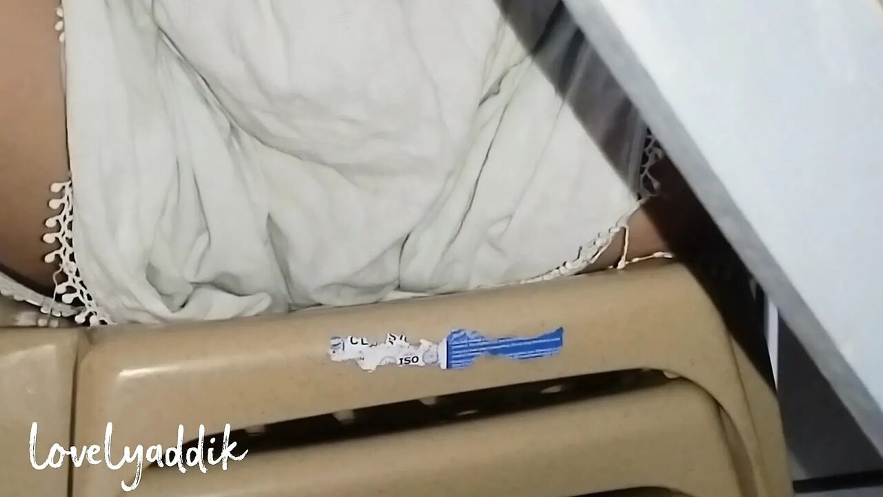 My stepsister watching movie without panty