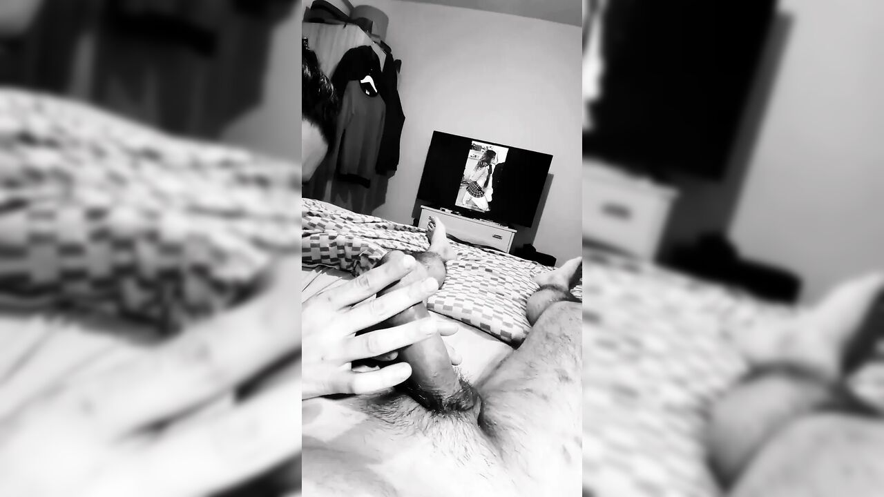 POV Blowjob and Deepthroat Akasha Black and White