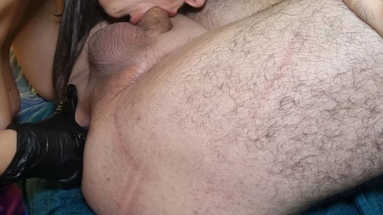 Blowjob with Prostate Massage. Rimming. Prostate Cumshot. Ep 2402