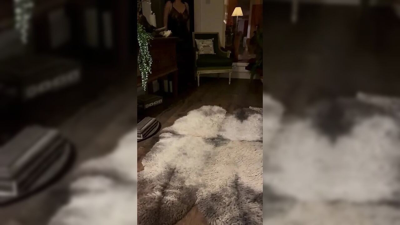 Hot wife in sexy lingerie and heels