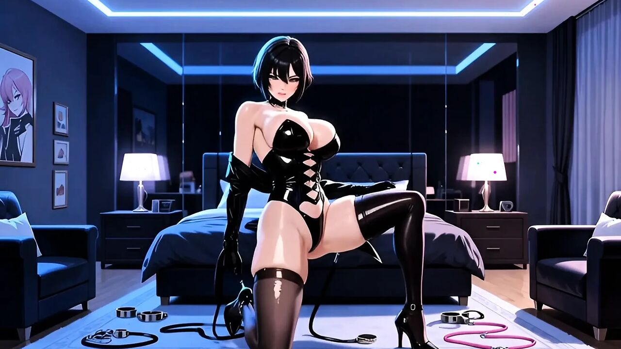 "Hentai Yuri Lesbian BDSM Domination - Mistress Rina Fucks Submissive Yumi to Massive Squirting Orgasms