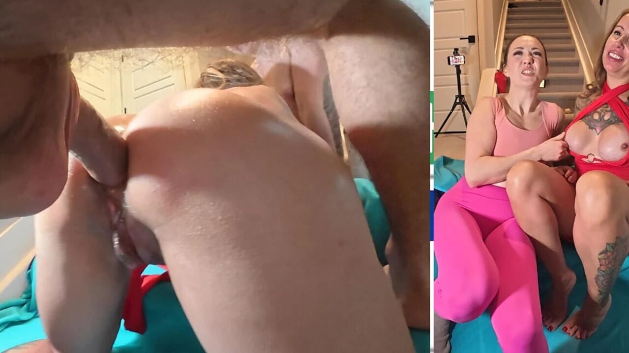 Her First Anal Sex. My Roomate Invite Friend with Big Tits for Her First Anal Sex. FFM Bgg Anal Threesome