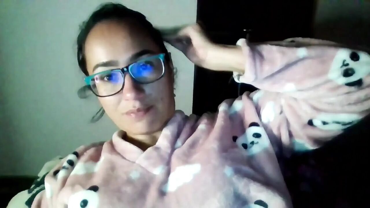 Horny Masturbating with Pillow by Her Friend Two Times