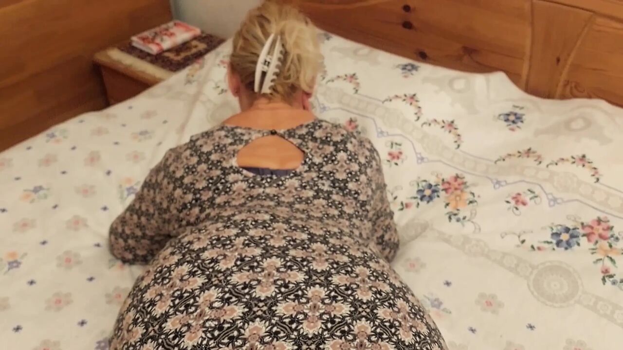 Amateur Blonde Mature Wife Enjoys Half Clothed Sex