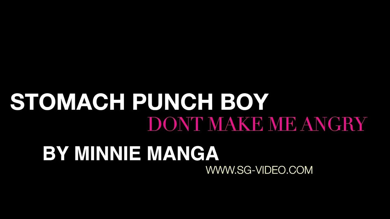 Stomach punch boy don't make me angry by top dominatrix Minnie Manga