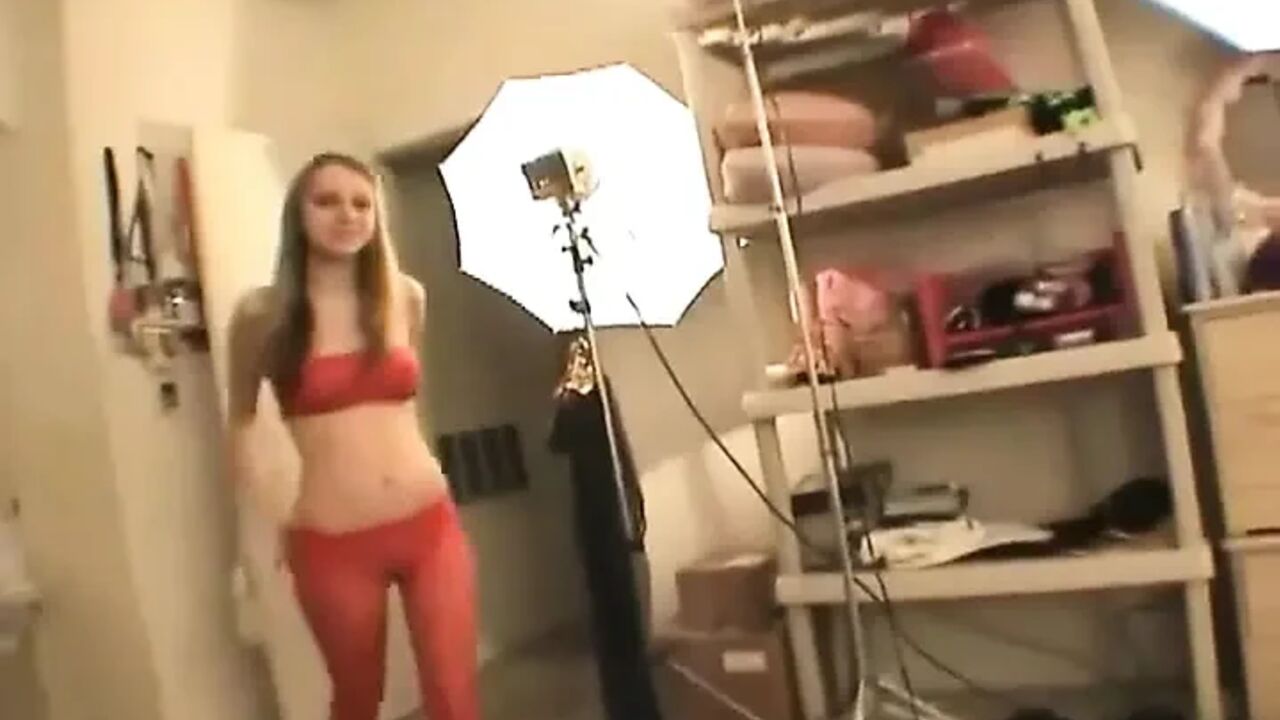 Lexi Sexton in Red Pantyhose Fucking Herself