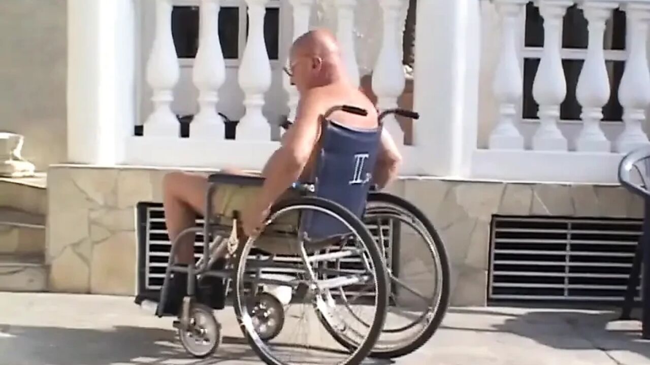 Old and young milf fucking in the garden