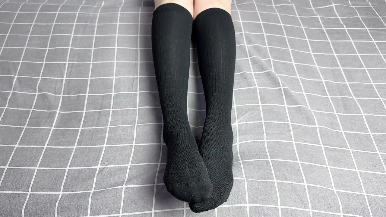Just you and mistress in long black socks