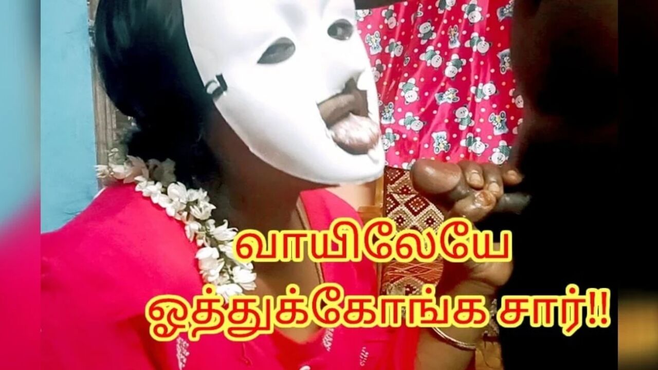 Student ready for mouth fuck and swallow cum to get practical marks from teacher - full tamil audio with moaning