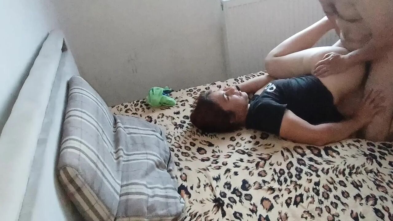 A Day with Stepdad Is That I'm Fucking All Day and with Cum in My Mouth and Pussy
