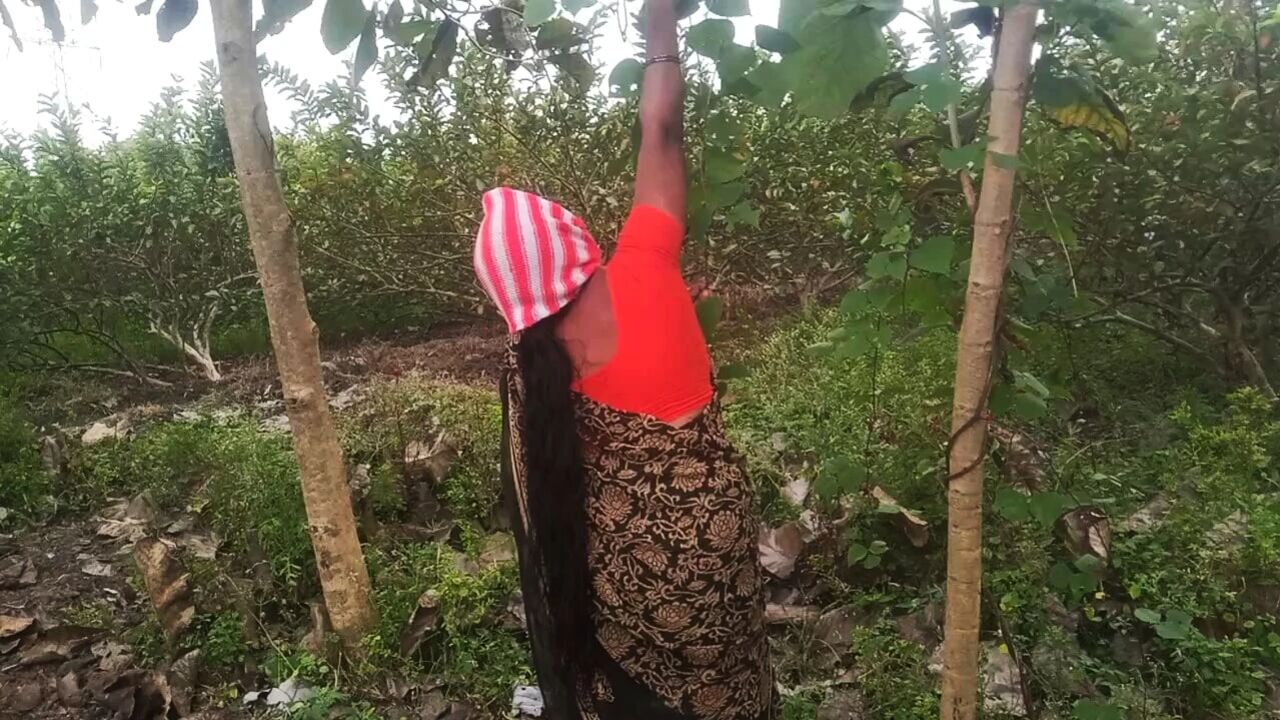 Village priyanka aunty outdoor blowjob