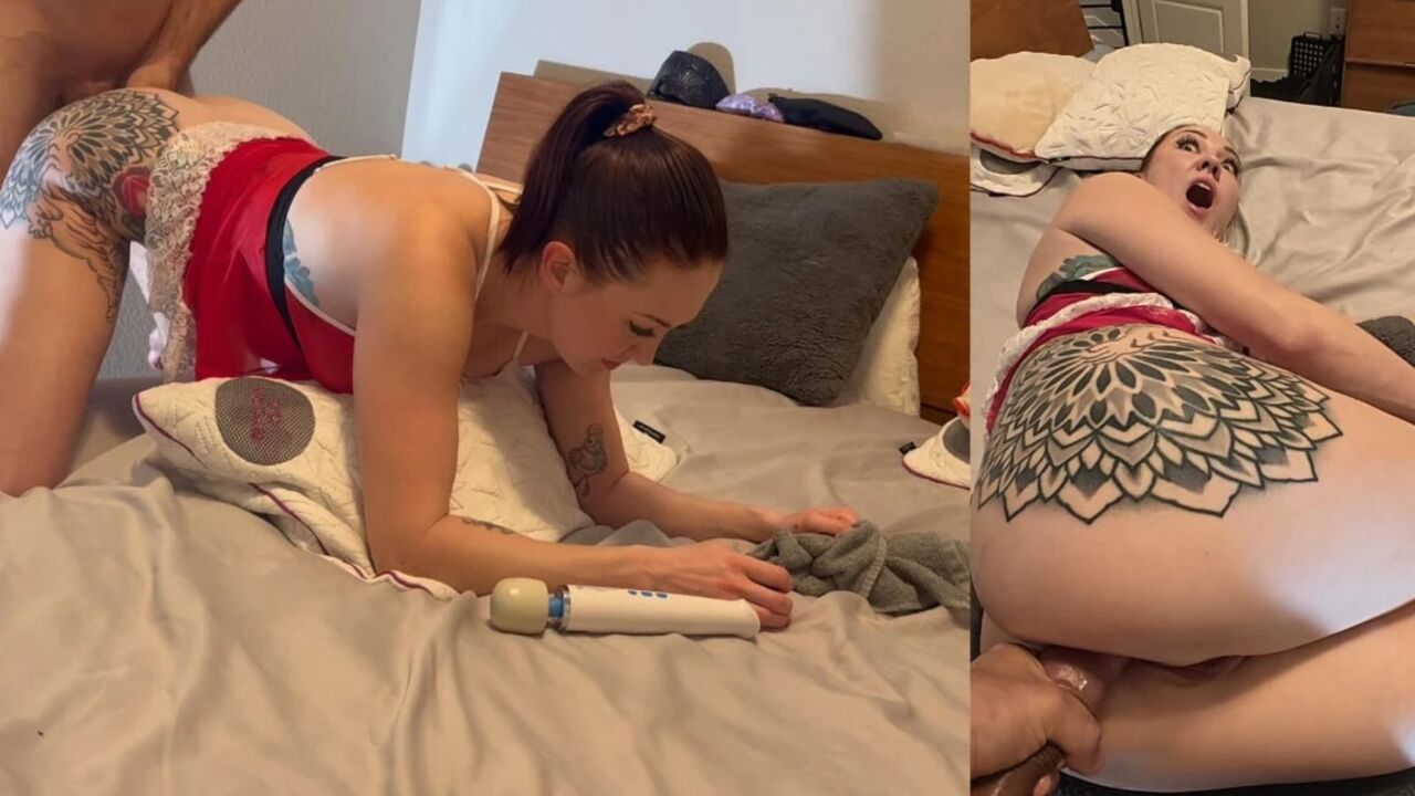 Christmas Special! I Give My Ass to Santa Claus 8 Inch Big Cock