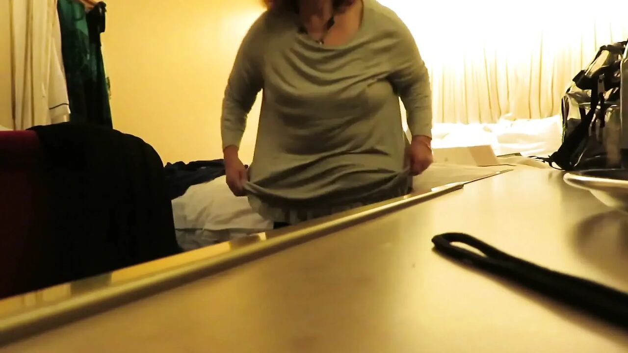 Nurse Vicki being naughty in hotel showing off her bits for you