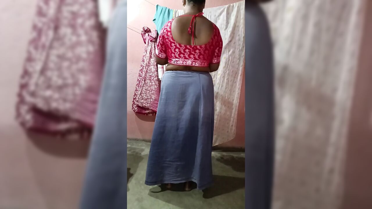 Yellow Saree Dropping Solo Sfw