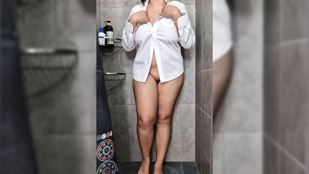 College indian baby girl after gym having fun undressing and showing off her Pussy and anal