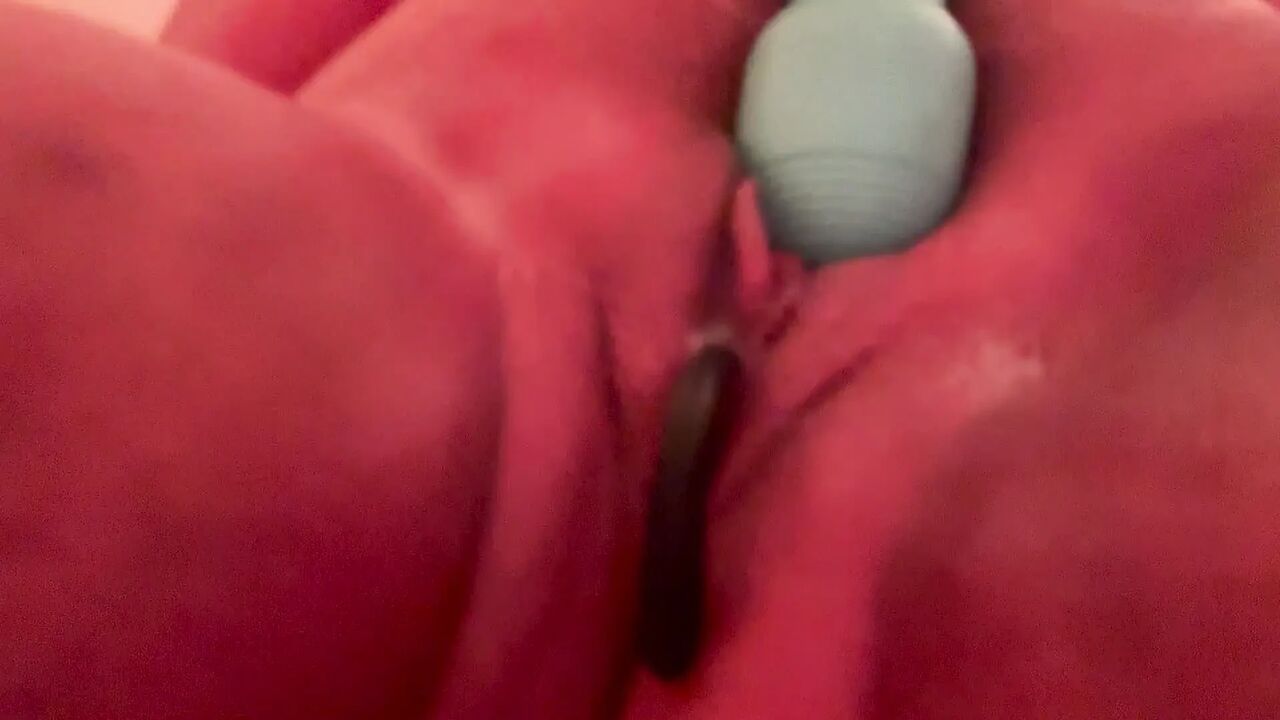 My pussy is full and overflowing with cum