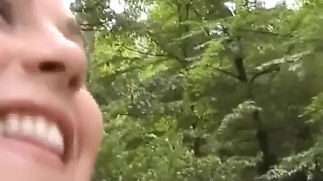 Two Cute German Babes Playing Together in Outdoor Session