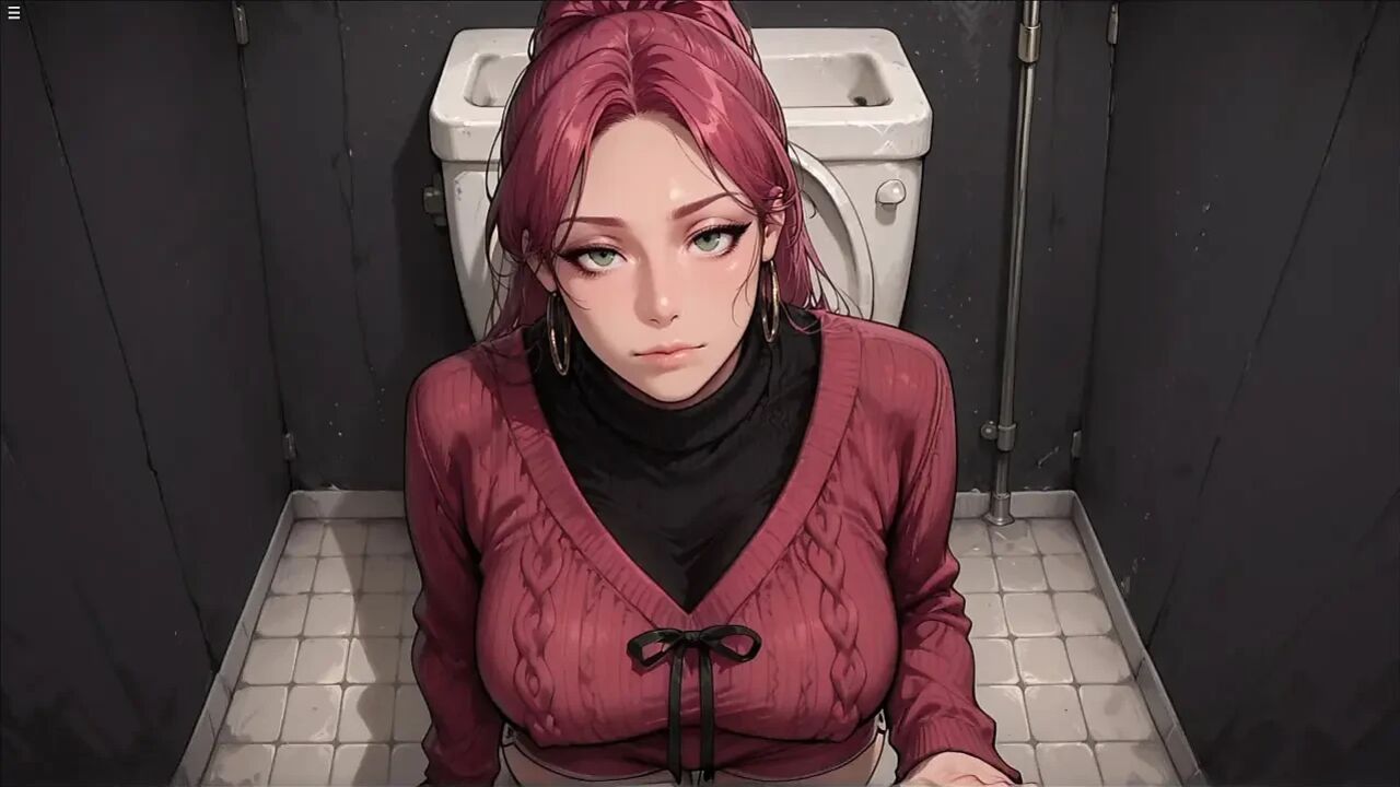 Horny Japan Girl Giving Me A Blowjob In Public Toilet