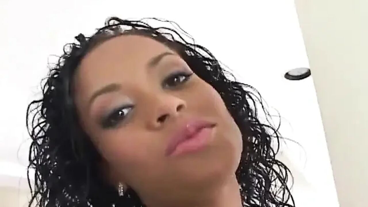 Black Slut Sucks and Gets Fucked by a Big Black Cock