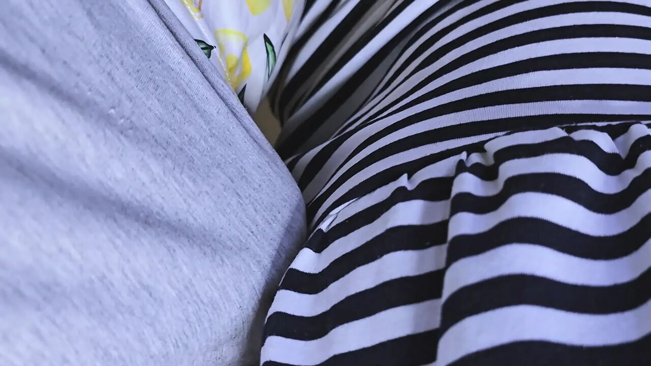 Stranger Guy Touching Her Pussy in She Subway. She Wears No Underwear in Transport