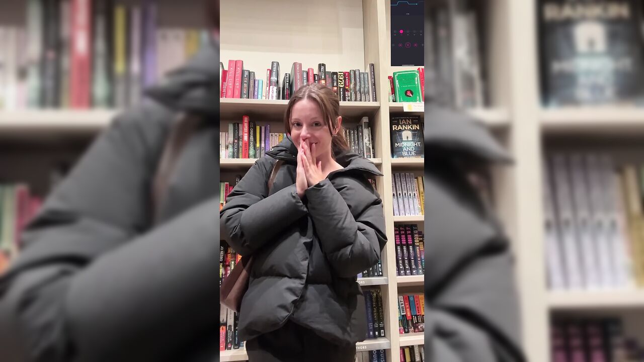 Shopping for Books with My Vibrator in! Hopefully I Don't Cum Too Loud!