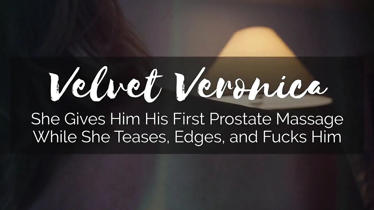 Veronica’s pet gets his first prostate massage: cock teasing, edging, milking and a ruined orgasm