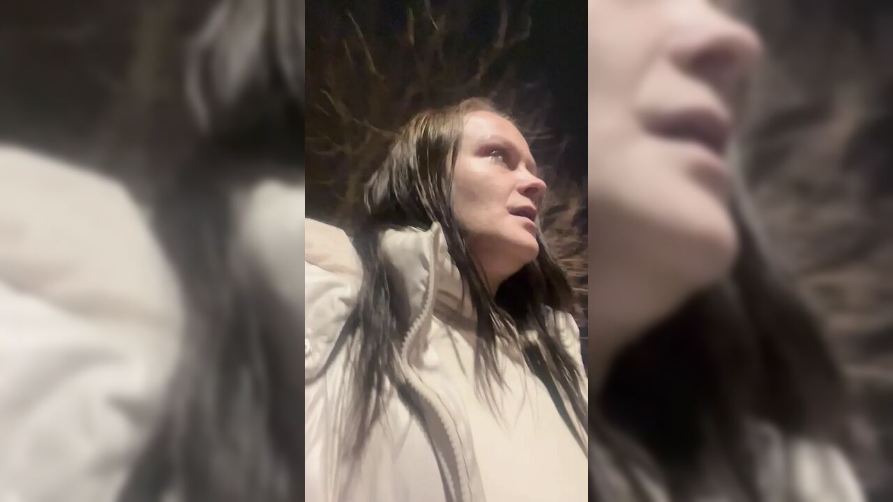 Care aide cums in public washroom on break