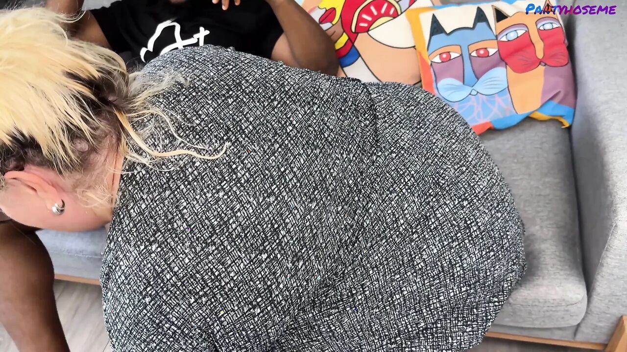 BBW MILF Seduces Black Man Into Fucking Her