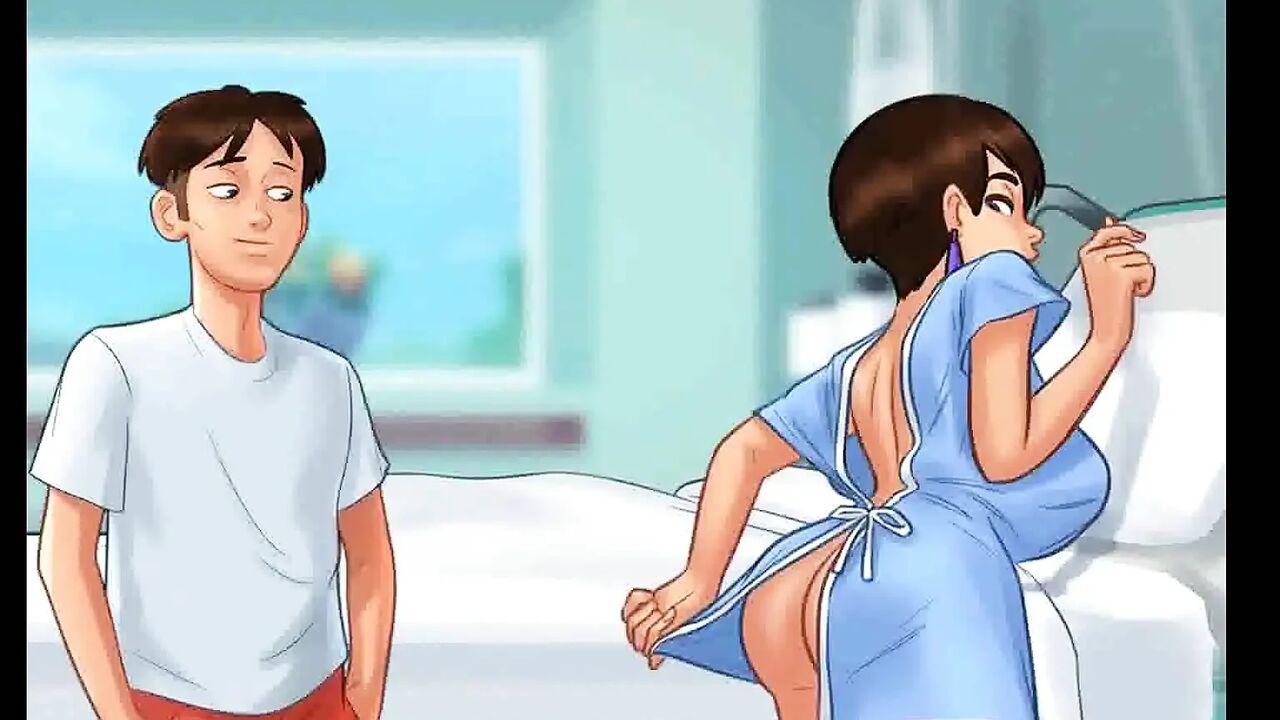 Summertime saga: cougar MILF and a shy guy in the hospital ep 160