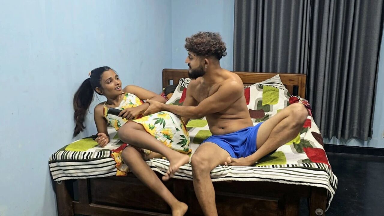 Step Sister & Step Brother Fight for the TV Remote Hard Fucking Hindi Audio