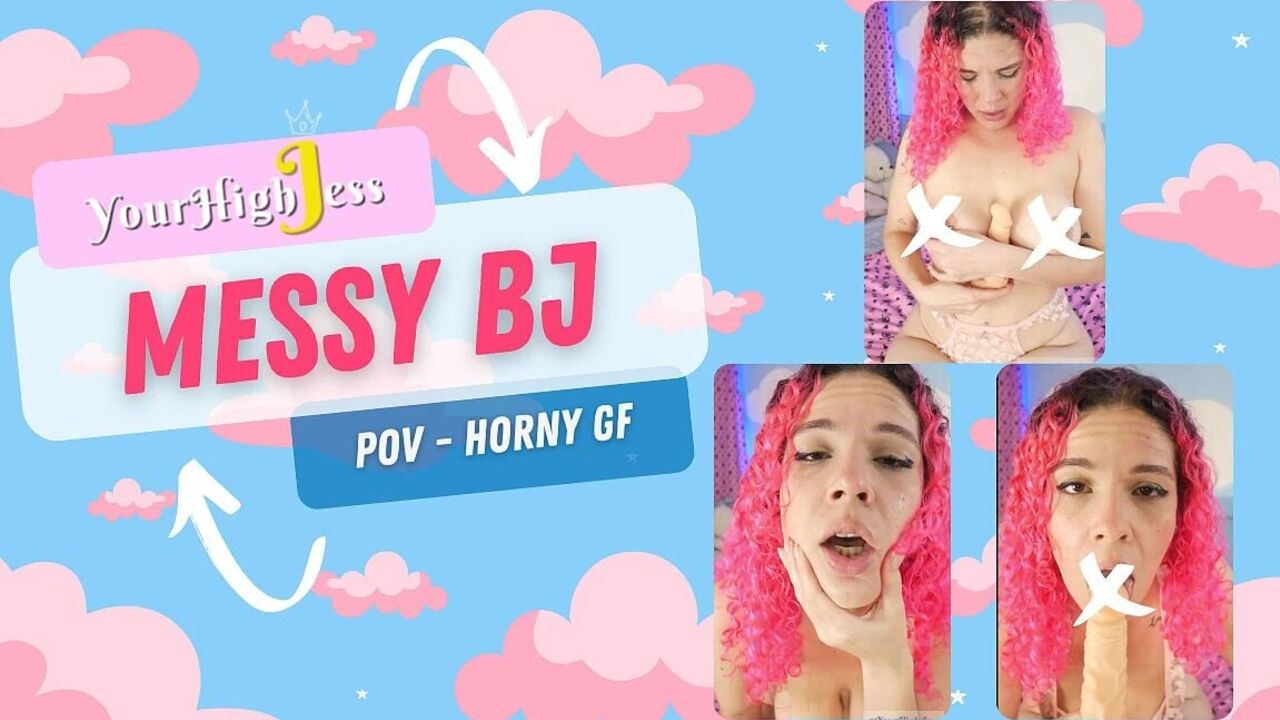 Jessi's messy blowjob
