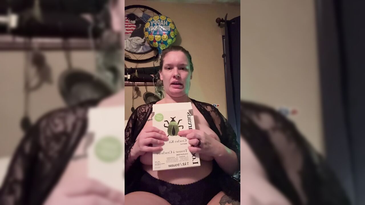 Crocheting topless craft time