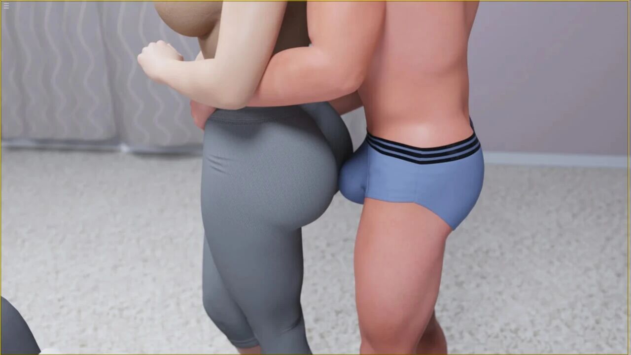 Busty Stepmom Grinding Her Booty Against My Cock