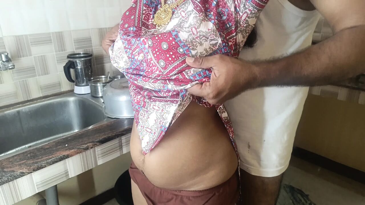 Housewife fucking in kitchen