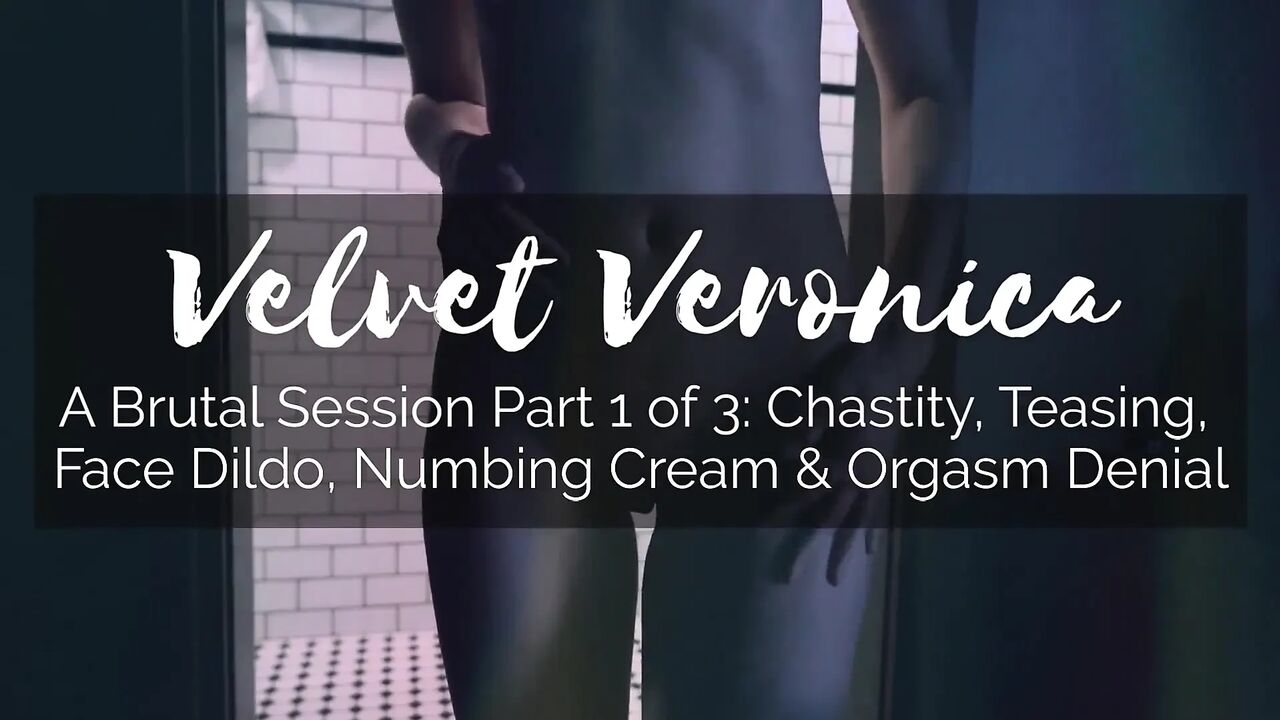 Veronica | Femdom pt1: Chastity, facesitting, pussy job cock teasing