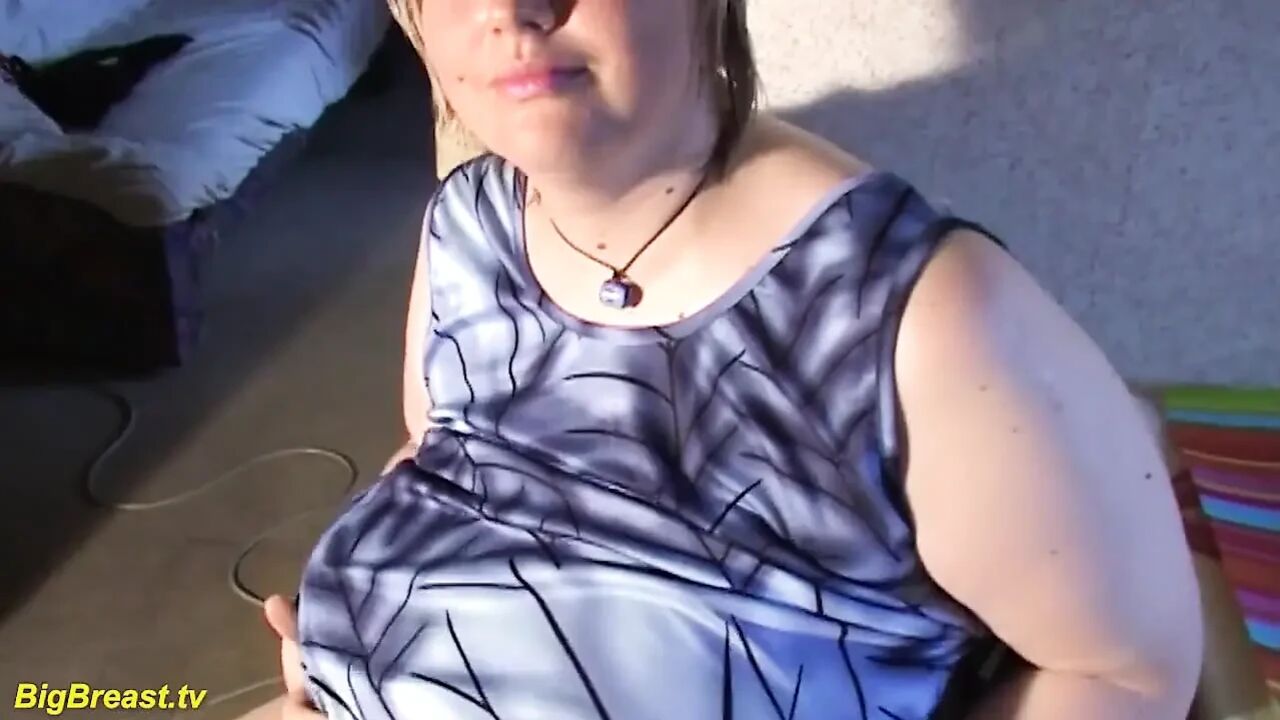 Extreme monster tit fuck with a massive dildo