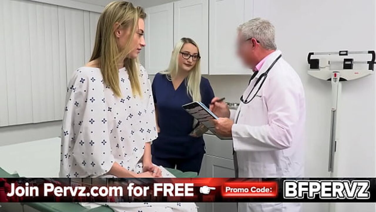 Perv Doctor and His Busty Nurse Teach Their Hot Patient How to Keep Her Pussy Warm ~ Free Movie