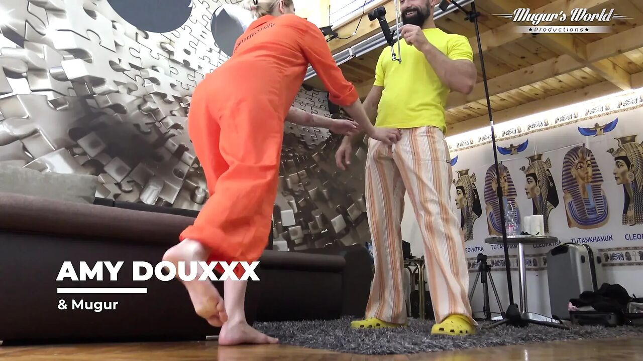 Behind The Scenes Of Prisoner Amy Douxxx Gets Her Pussy Satisfied
