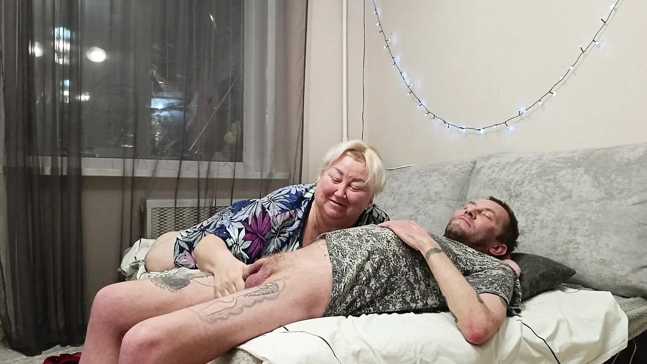Stepmom swallows cum after deep blowjob