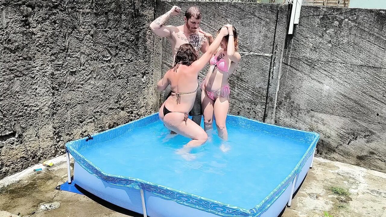 Pool Party with Naughty Stepsisters