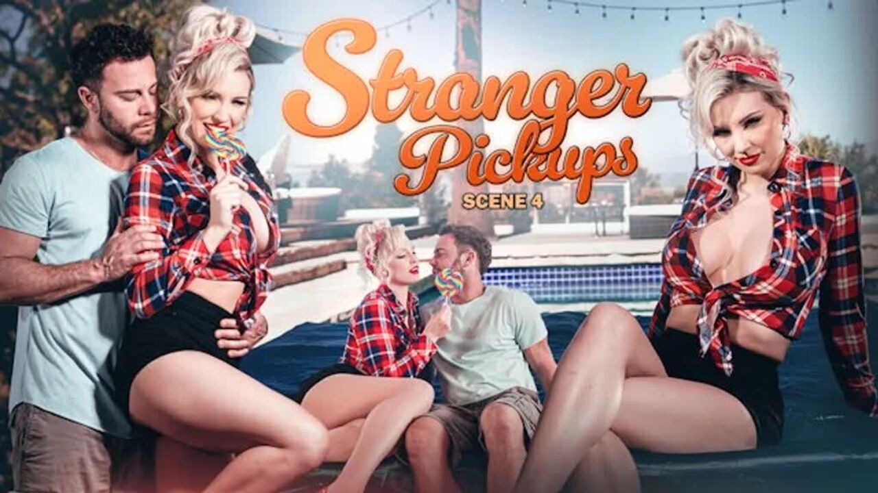 WICKED - Busty Blonde Kenzie Taylor Teases Stranger with Lollipop BJ