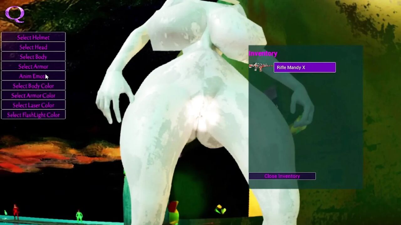Realistic 3D - Striptease - RTX 60 FPS - Physics - White Robot Sex Doll - Big Ass & Tits