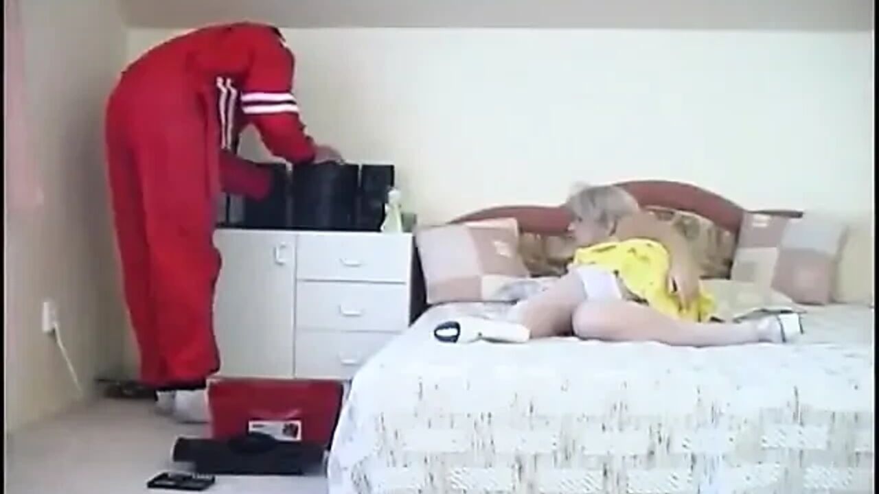 Gilf chubby pounded on the bed